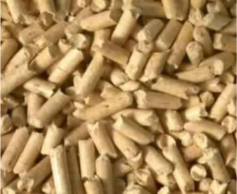 Pellets de bois, transférés dans la vanne bidirectionnelle Egretier